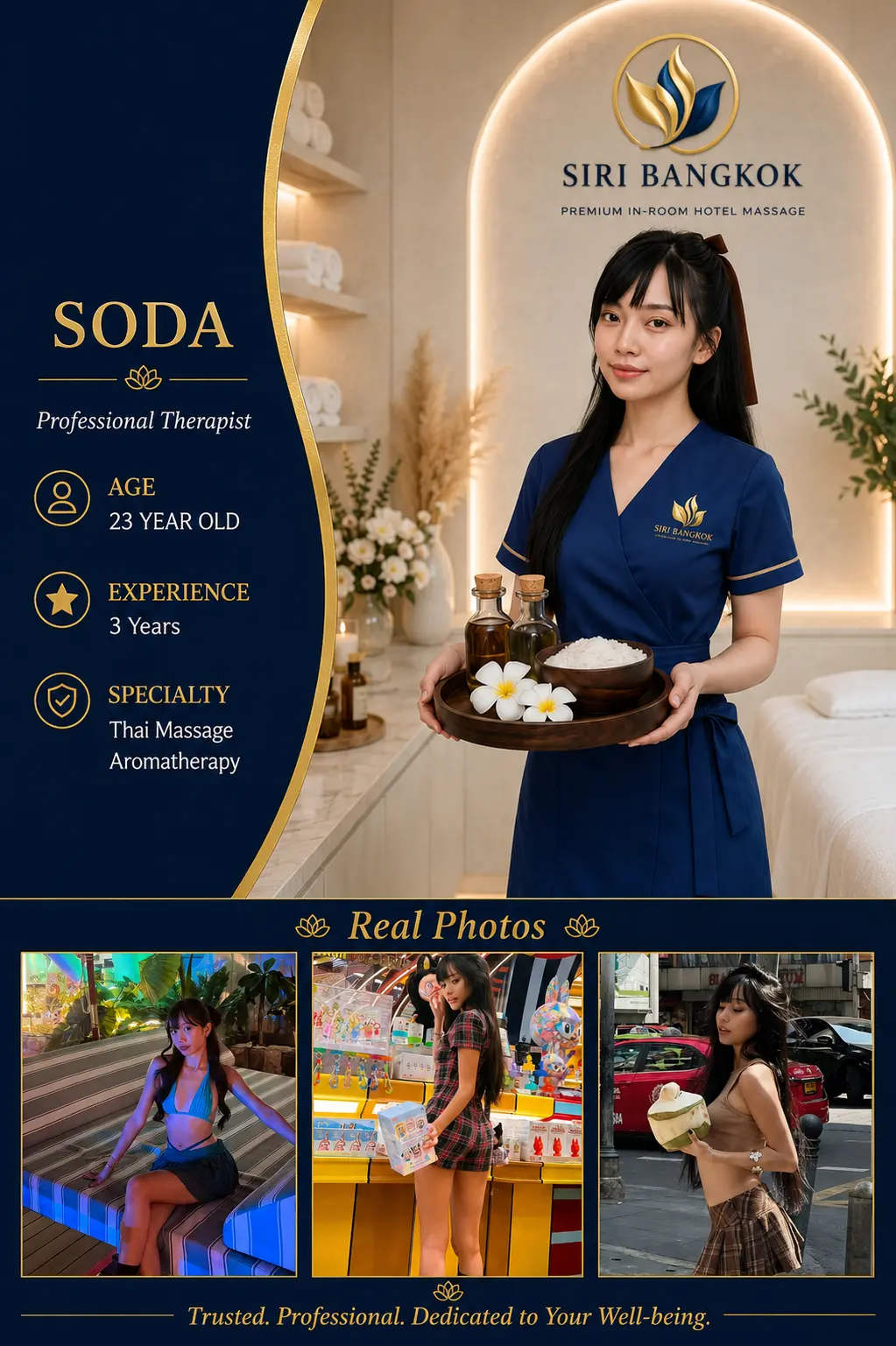 Soda massage therapist at Siri Bangkok Massage