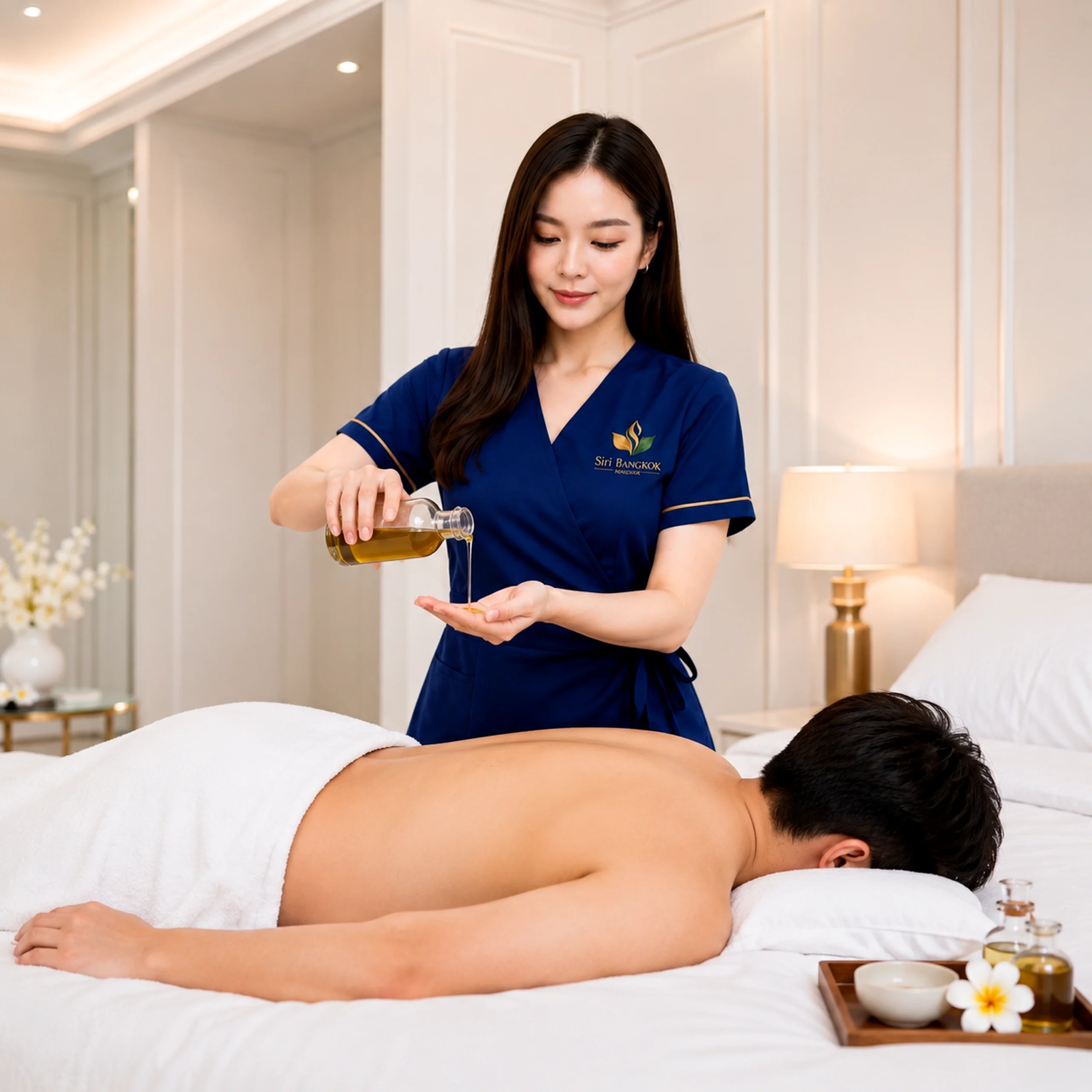 Aromatherapy massage at home in Bangkok