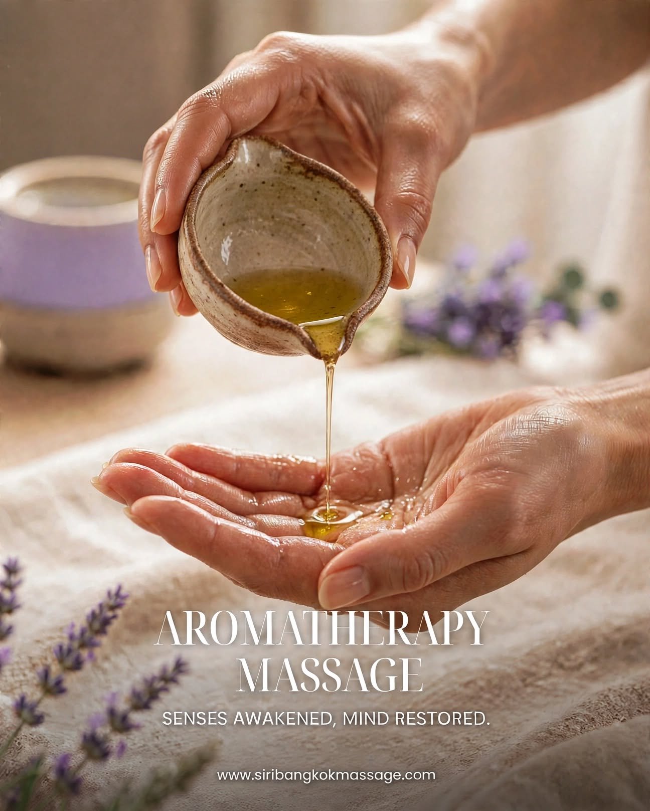 Aromatherapy massage at home in Bangkok
