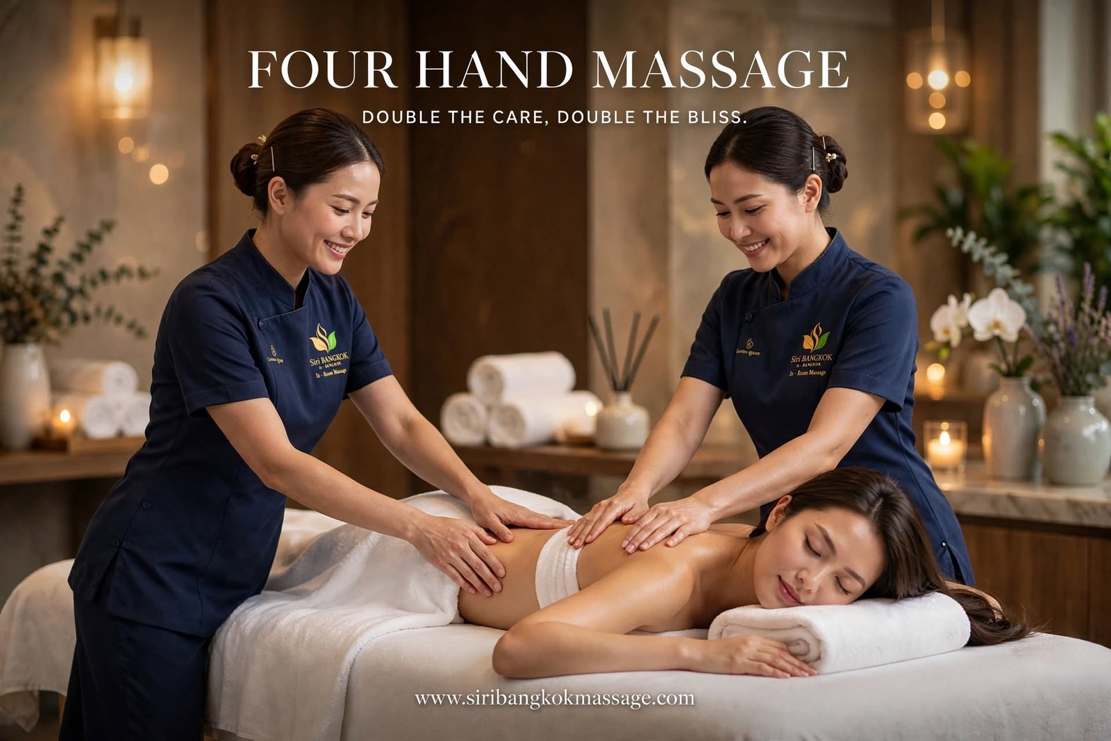 Four Hand Massage with two therapists at Siri Bangkok Massage