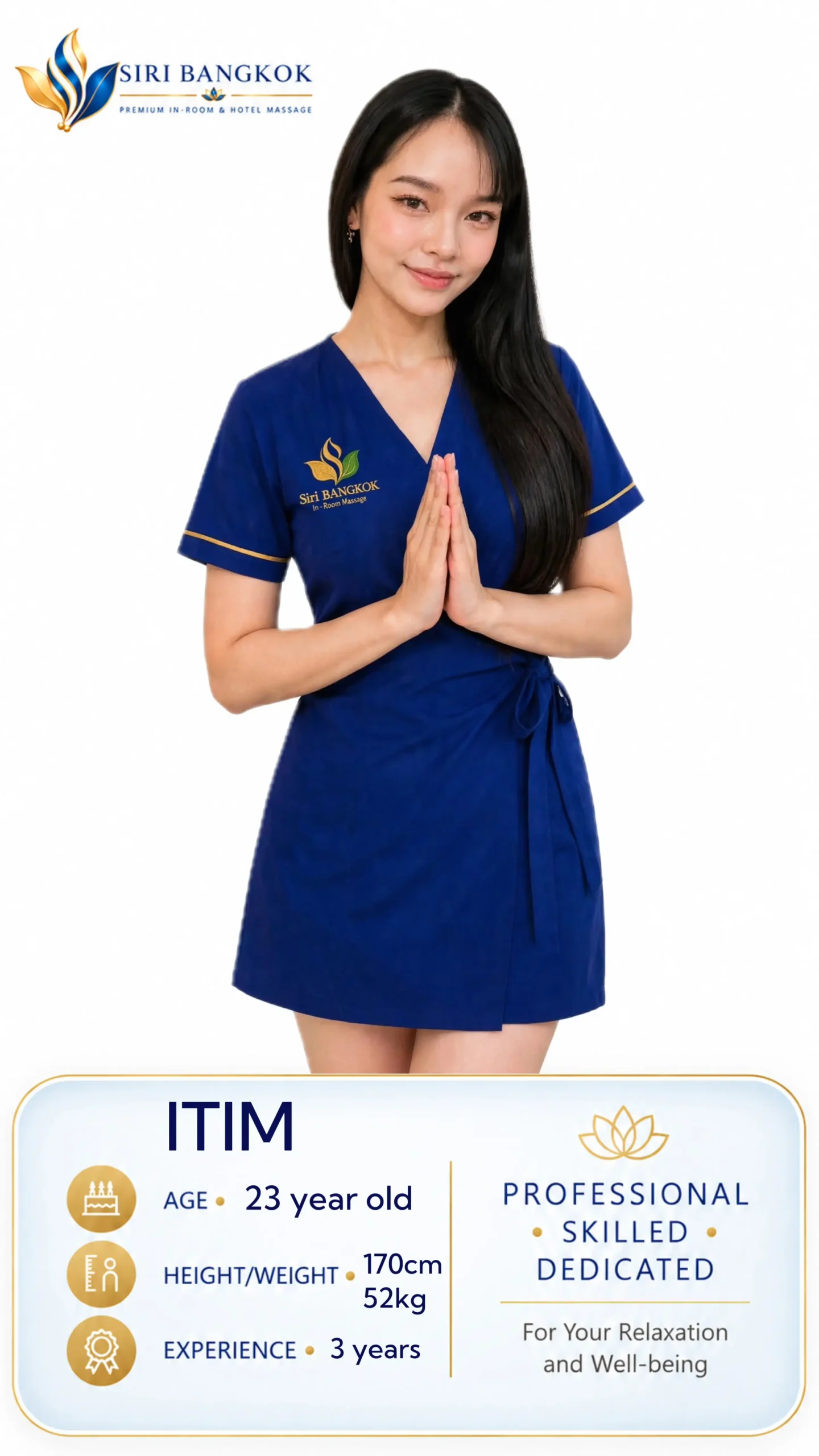 Itim, professional massage therapist at Siri Bangkok Massage